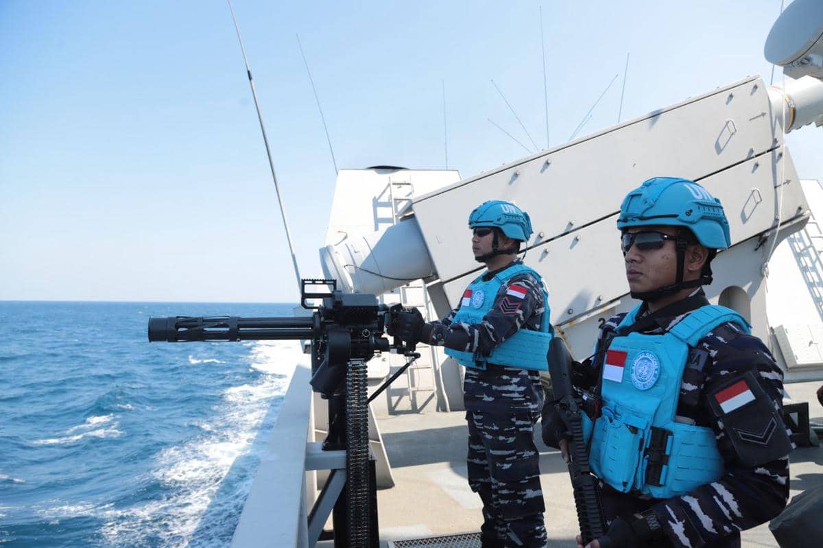 Prajurit TNI yang bertugas di UNIFIL.