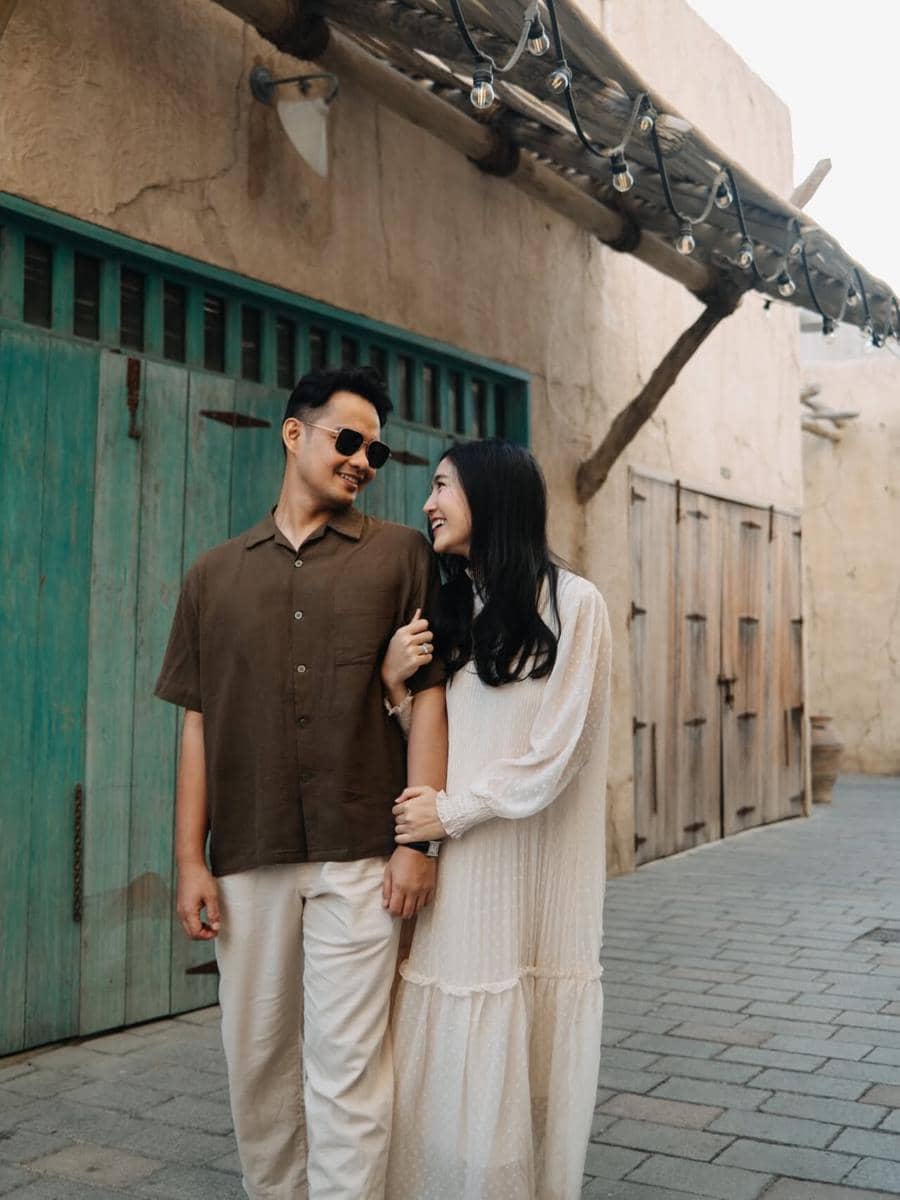 Photoshoot Febby Rastanty dan suami di kota wisata Al Seef