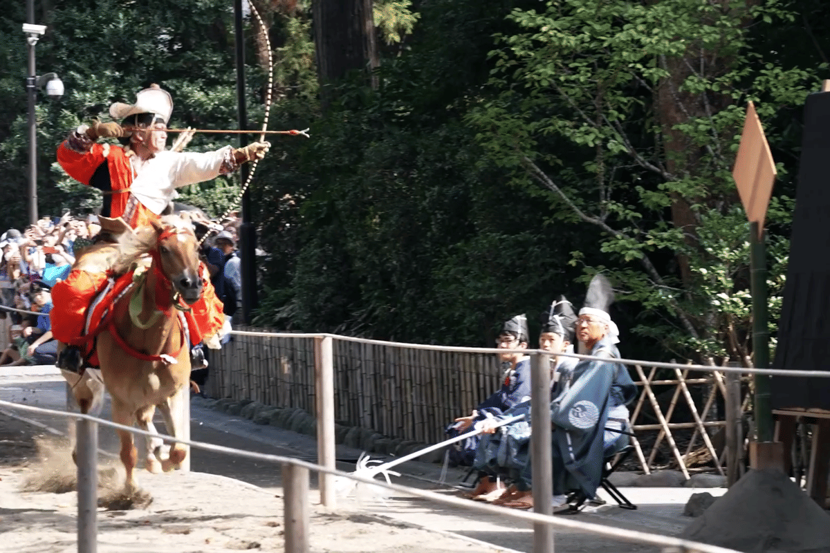 ilustrasi Yabusame Kamakura Matsuri