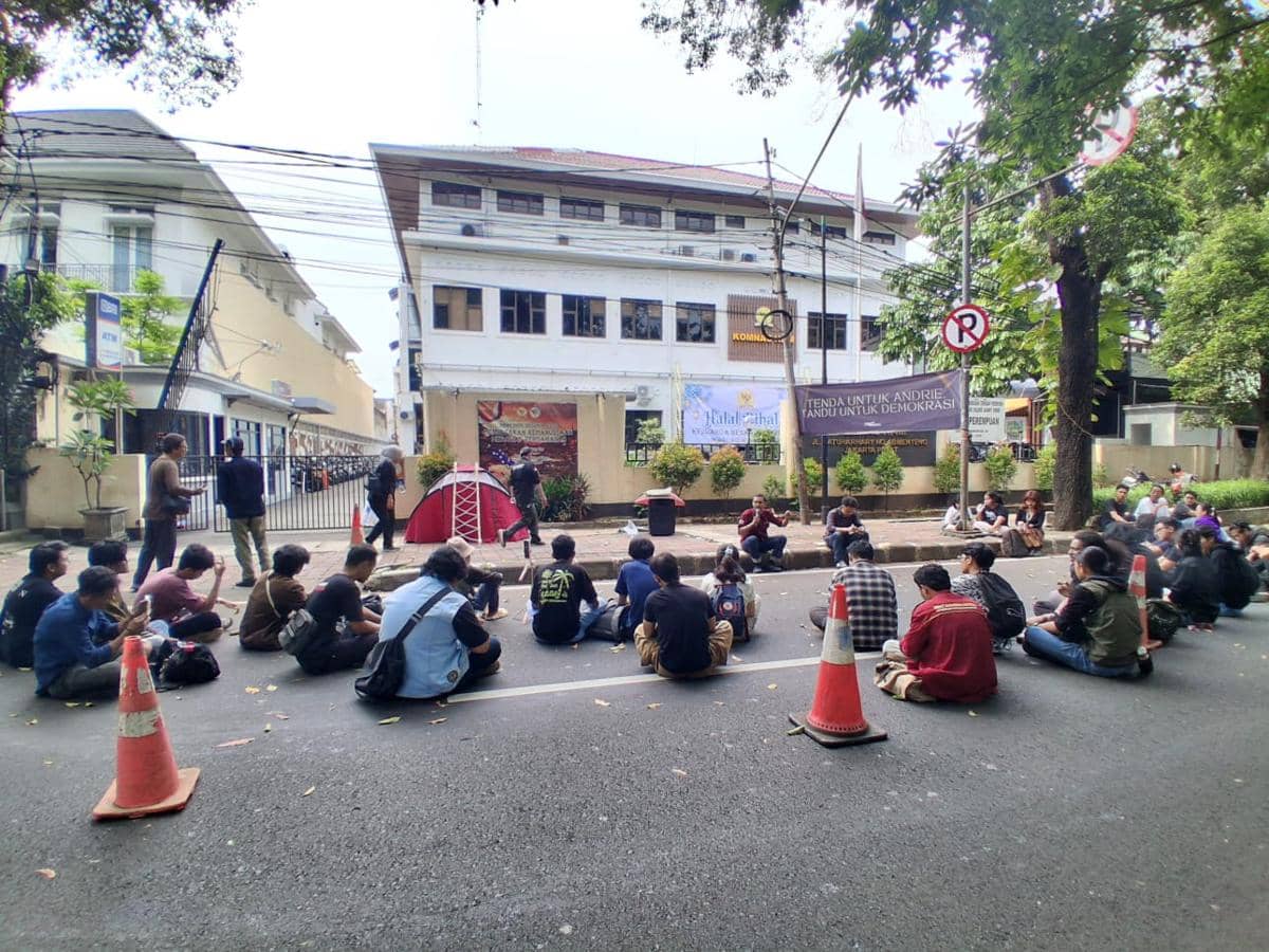 Desak Usut Kasus Andrie Yunus, Mahasiswa Dirikan Tenda di Komnas HAM