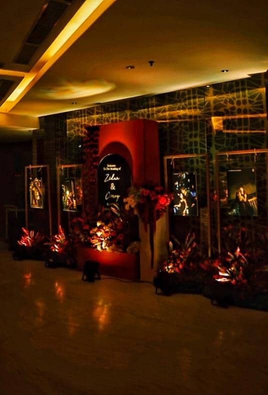 Resepsi pernikahan Cimoy Nuraini