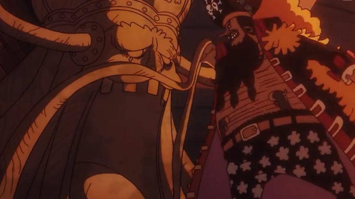 Kurohige memarahi Pizzaro - One Piece