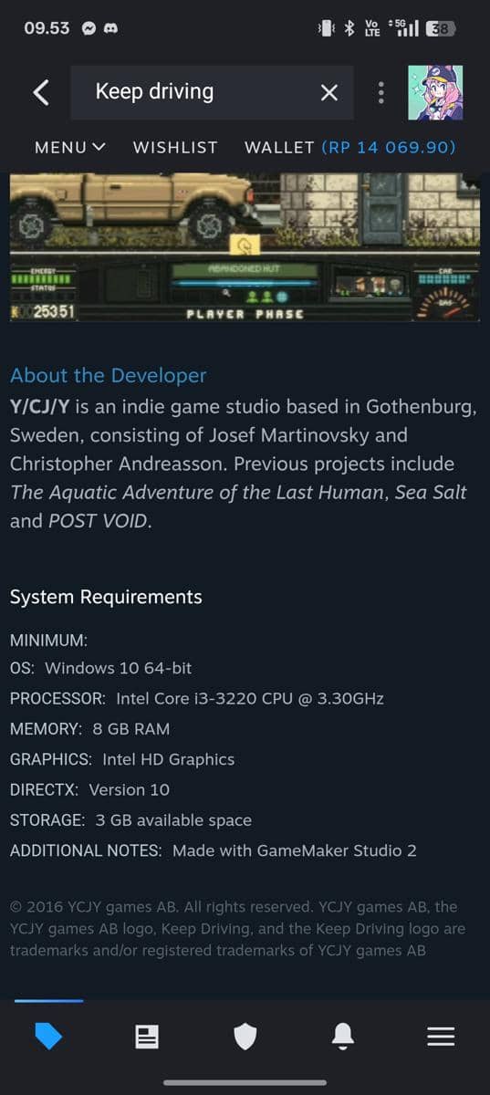 Keep Driving di Steam