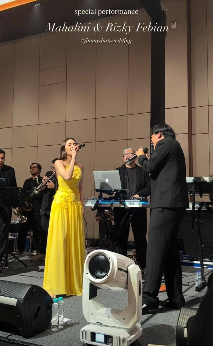 gaya artis di pernikahan putri pengusaha Ajik Krisna