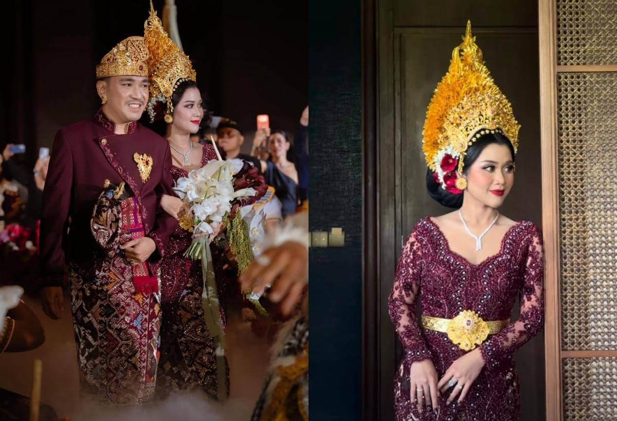 7 Gaya Pernikahan Putri Ajik Krisna yang Glamor, Kental Adat Balinya