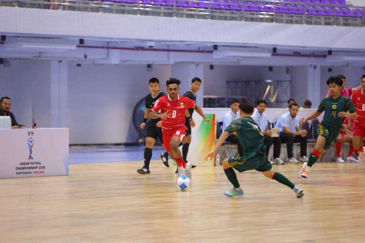 Timnas Futsal Indonesia lawan Brunei Darussalam di Piala AFF 2026.