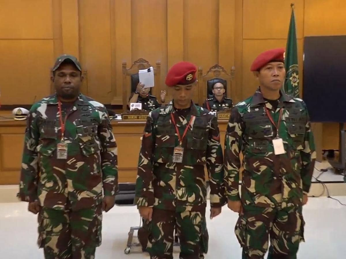 3 Prajurit TNI Didakwa Pembunuhan Berencana Terhadap Kepala Cabang BRI