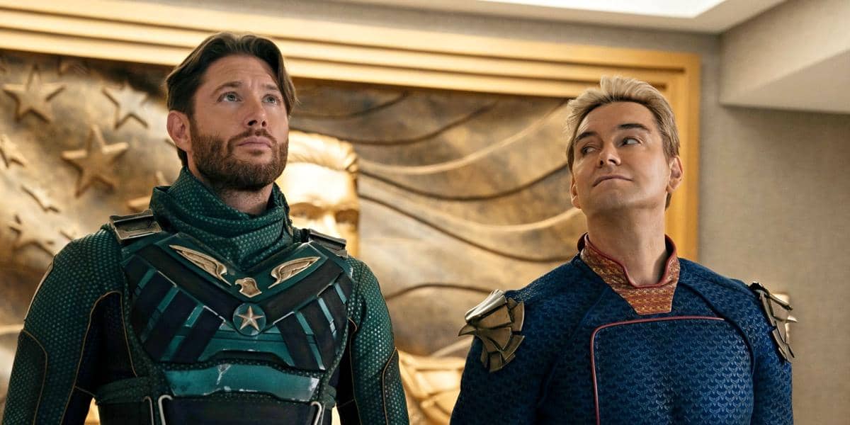 Karakter Soldier Boy dan Homelander di serial The Boys