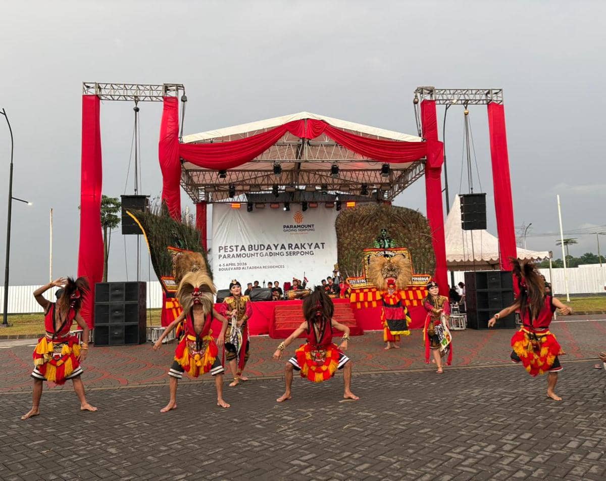Potret pertunjukan tari Reog Ponorogo dalam acara Pesta Budaya Rakyat Paramount Gading Serpong