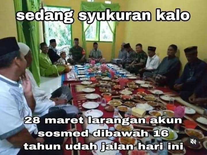 meme anak dilarang main medsos