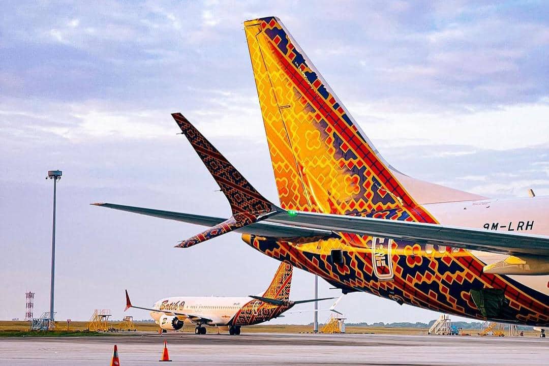potret pesawat Batik Air Malaysia 