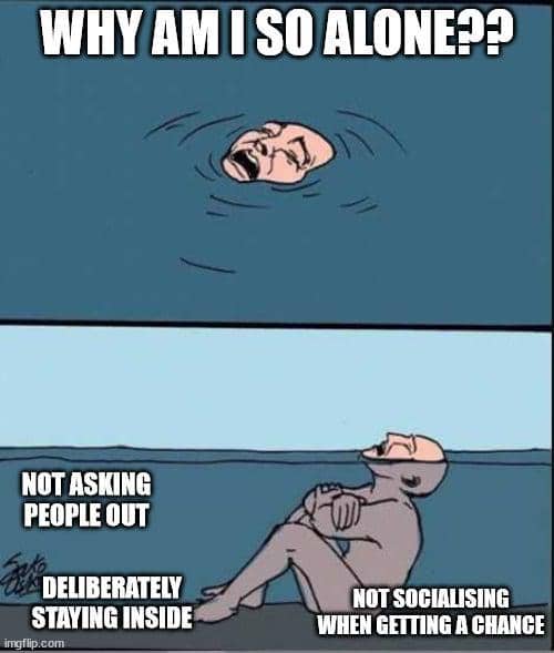 meme kartun tentang bergaul