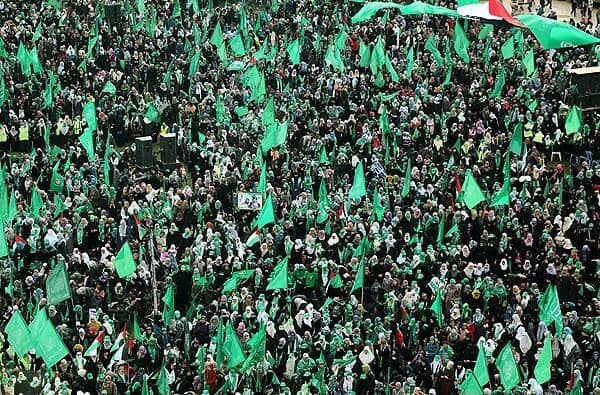 rakyat Gaza peringati 25 tahun Hamas