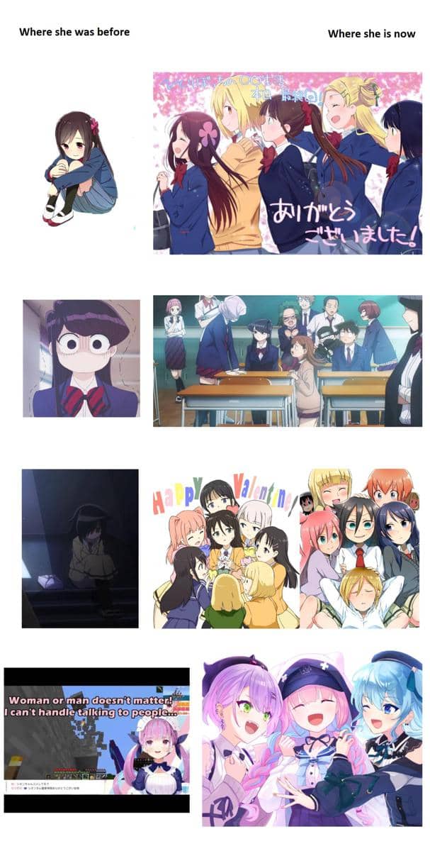 meme cewek anime malu-malu