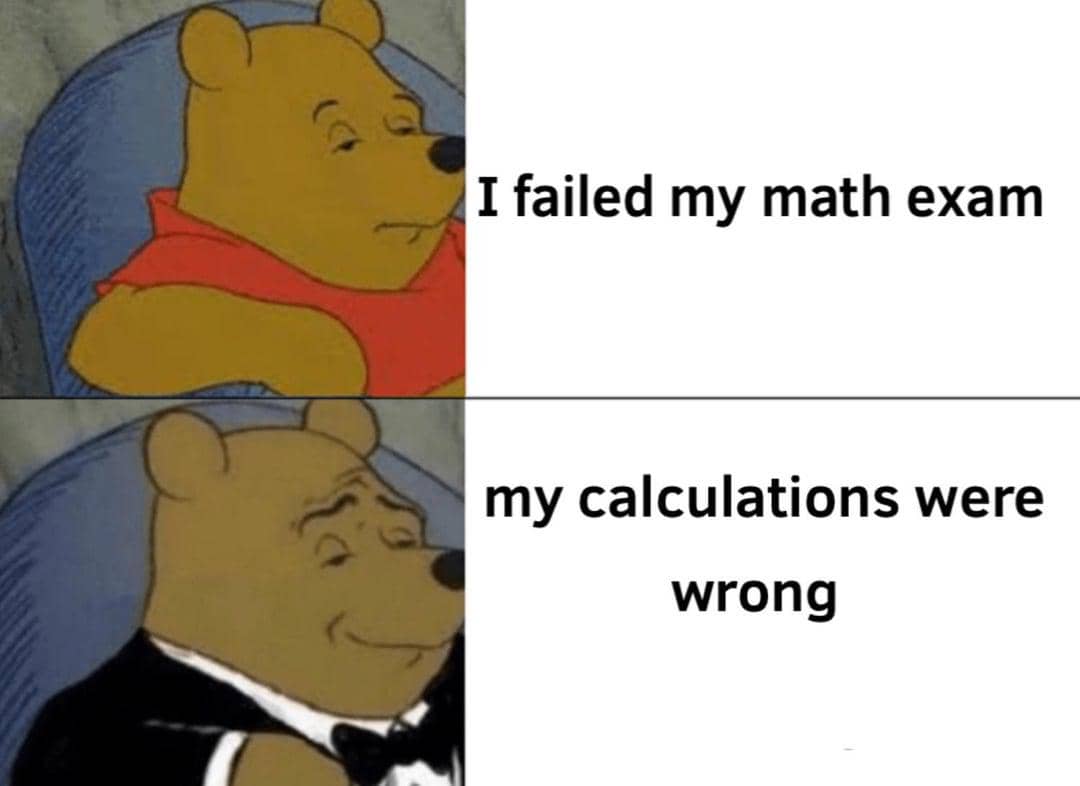 meme kartun tentang ujian matematika
