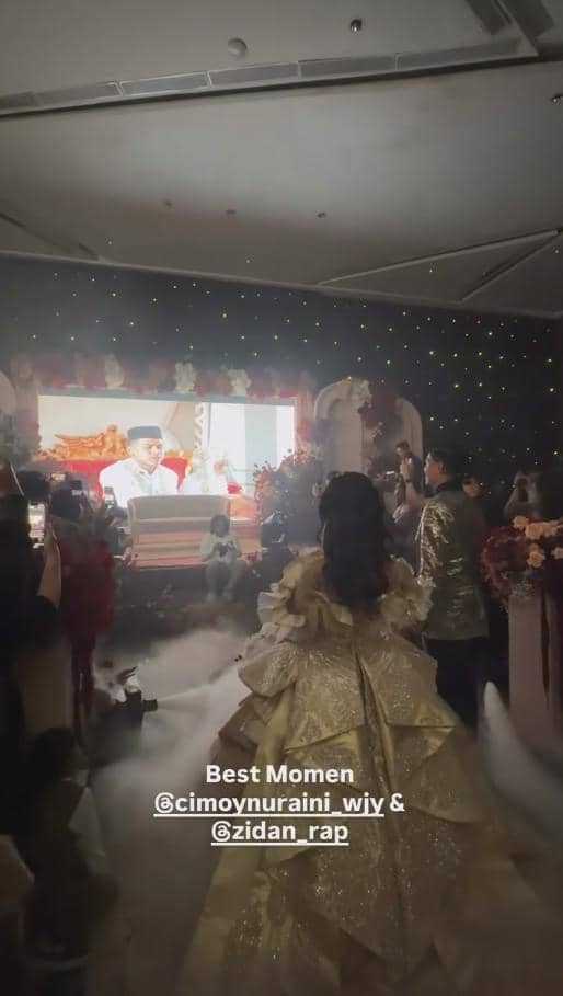 Resepsi Pernikahan Cimoy dan Zidan (instagram.com/cimoynuraini_wjy)