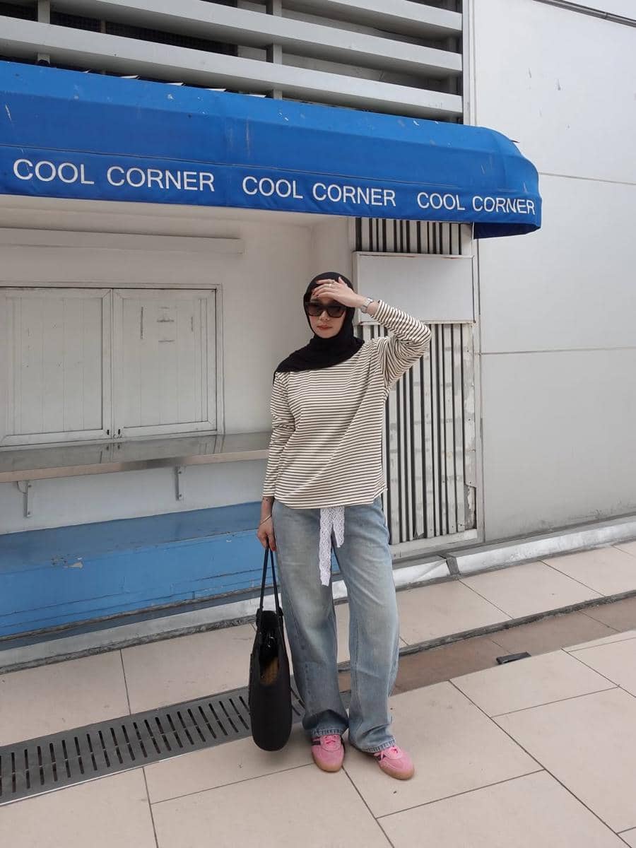 OOTD Blue Jeans ala Fitri Hasiani