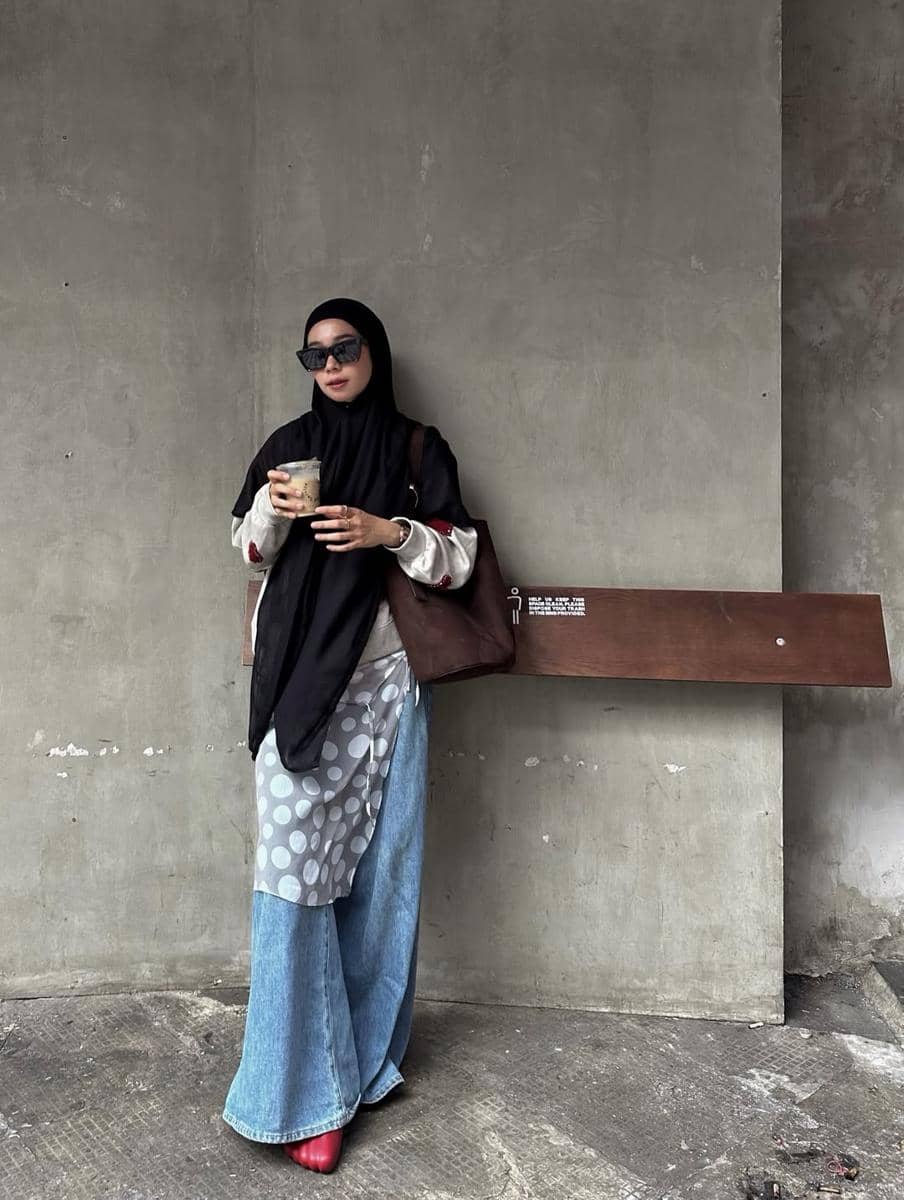 OOTD Blue Jeans ala Fitri Hasiani