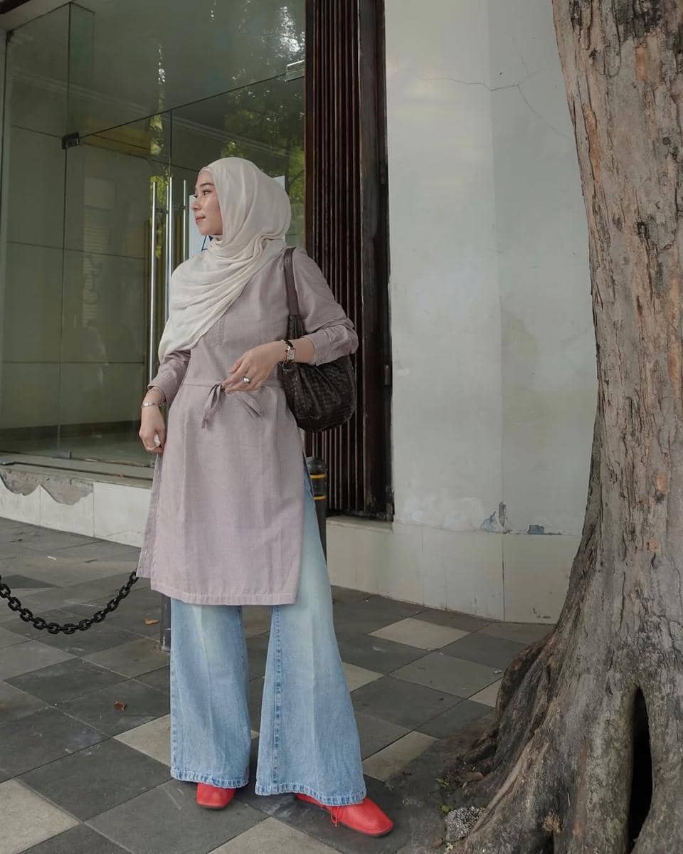 OOTD Blue Jeans ala Fitri Hasiani