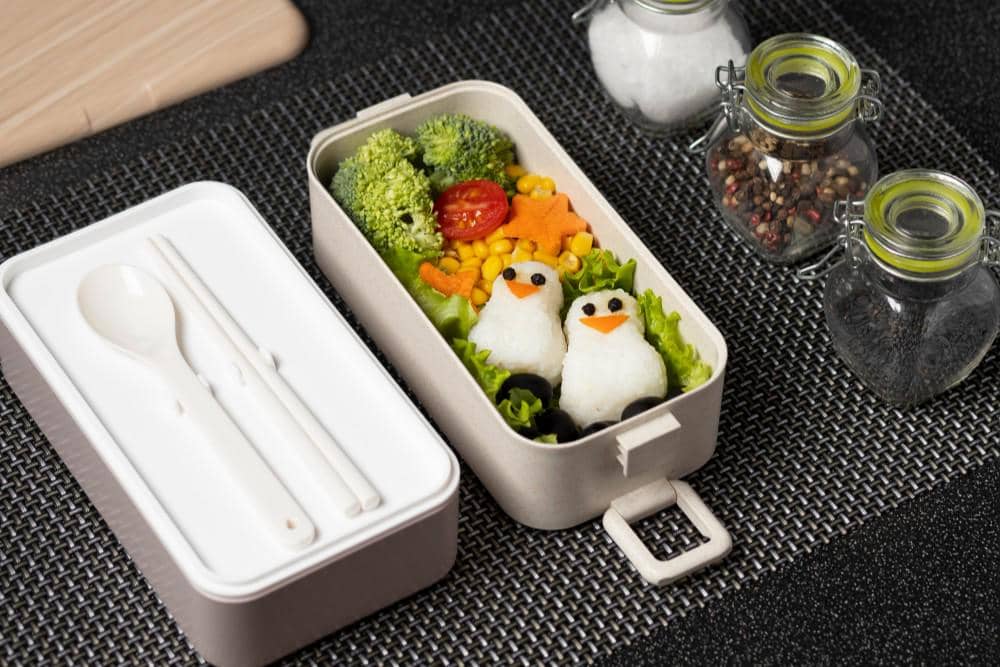 ilustrasi vegetarian ekiben