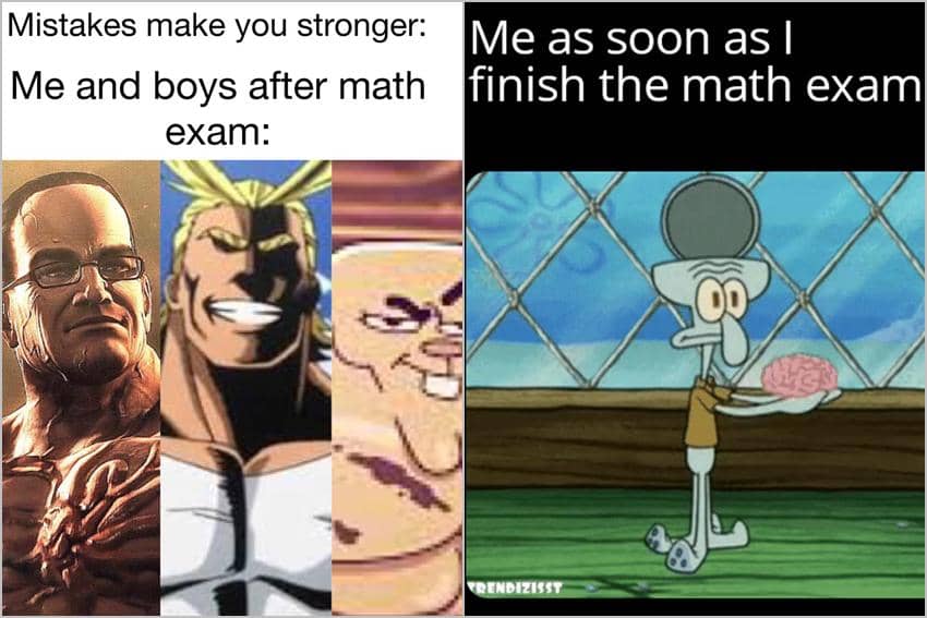 8 Meme Kartun tentang Ujian Matematika, kok Susah Betul?