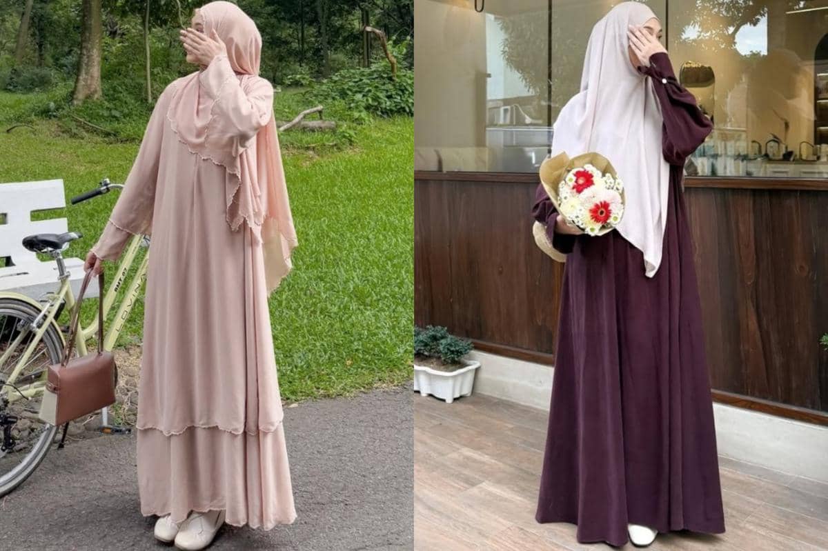 7 Inspirasi Outfit Dress Polos ala Nyimas Juniar, Tetap Stylish!