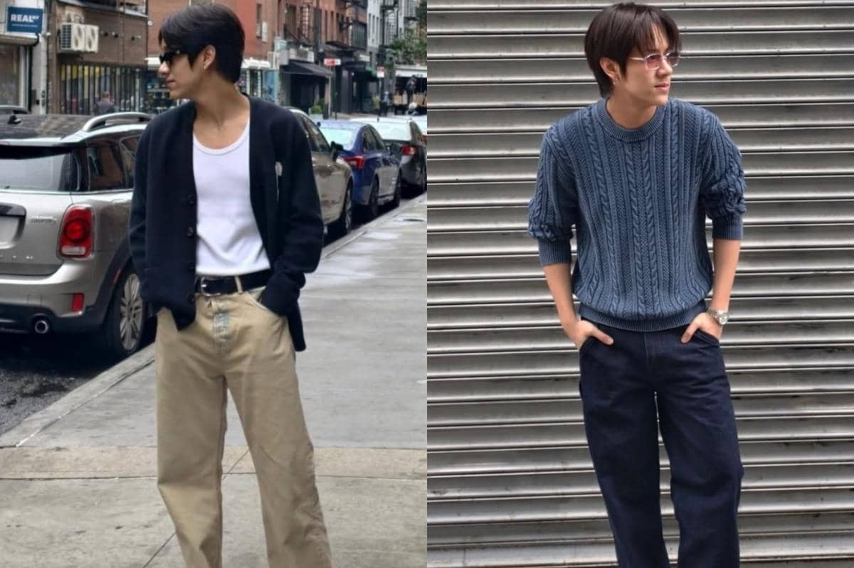 7 Ide Outfit Traveling Kasual ala Nanon Korapat, Tetap Stylish!