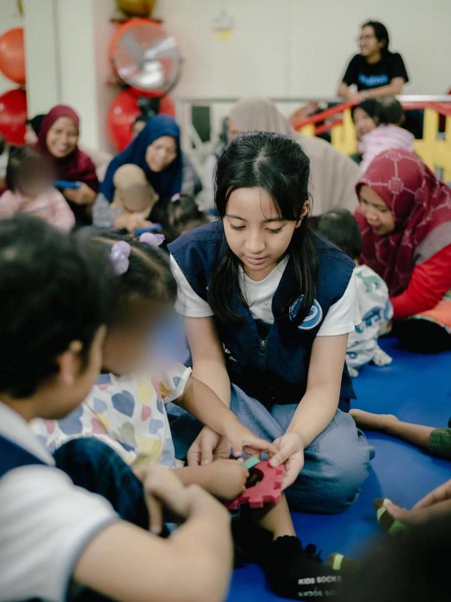 Natasha Rizky ajak anak dalam kegiatan berbagi di RSCM