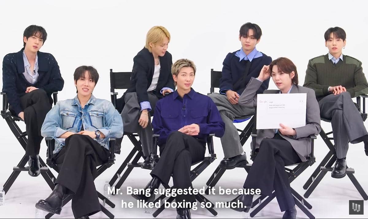 potret Suga BTS di acara Autocomplete Interview