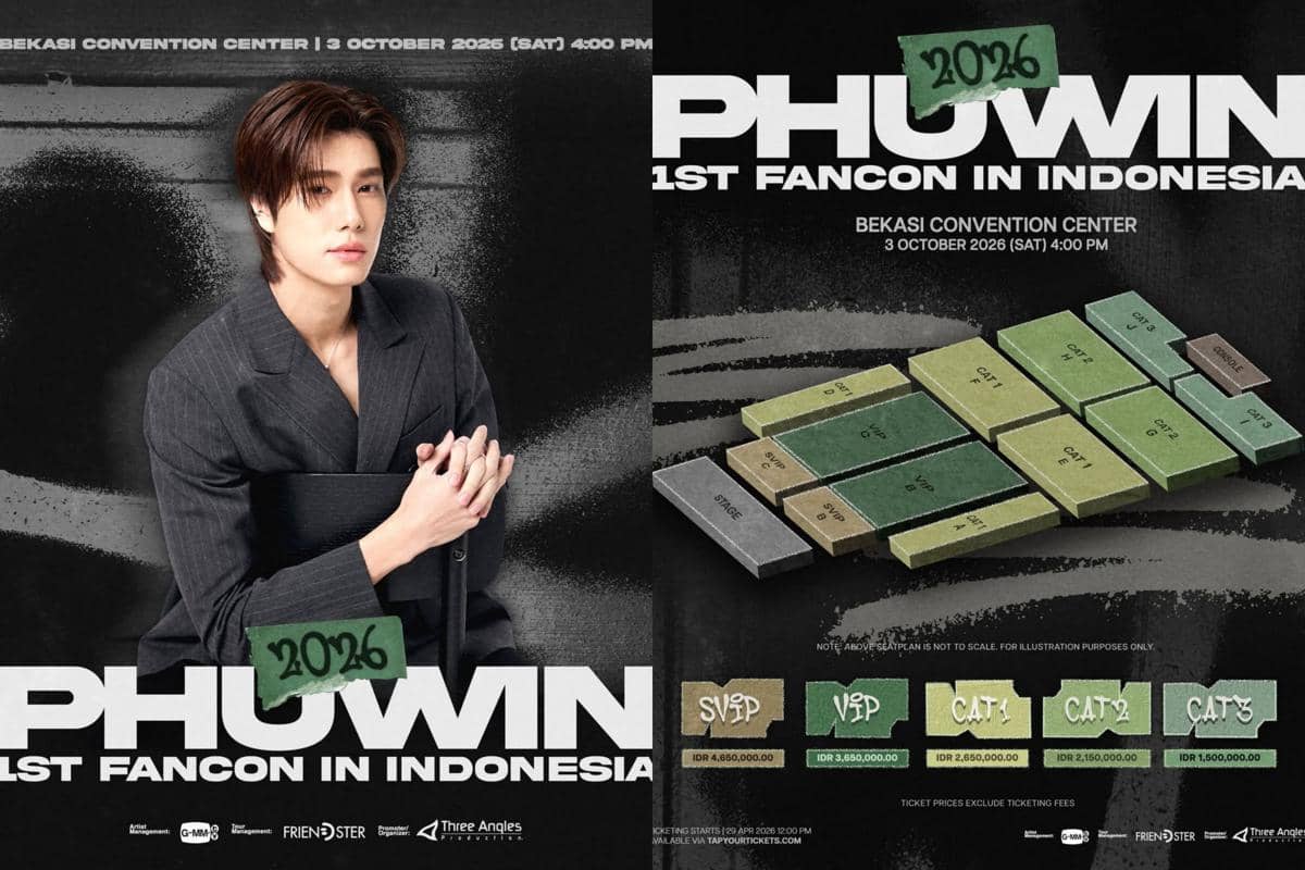 Harga Tiket Fancon Artis Thailand Phuwin, Venue-nya di Bekasi