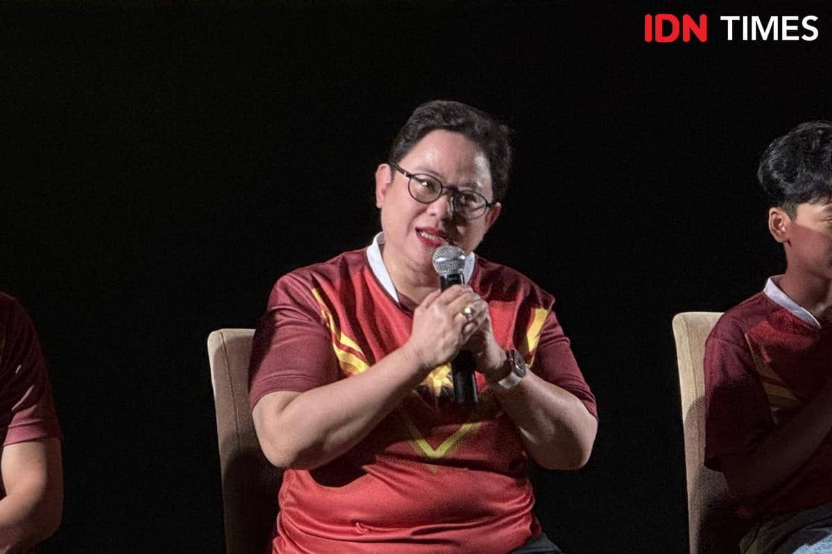 momen konferensi pers film Garuda di Dadaku pada Selasa (7/6/2026) (IDN Times/Elizabeth Chiquita)