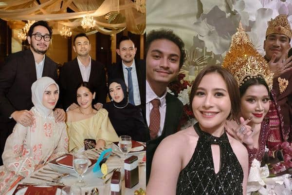 8 Potret Glamor Deretan Artis di Pernikahan Anak Ajik Krisna di Bali