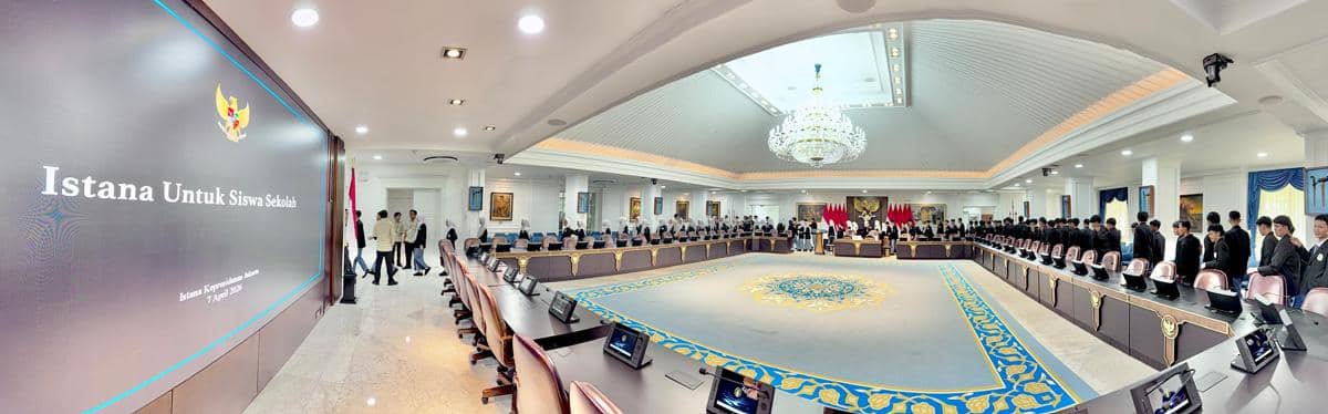 Momen siswa SMK bisa masuk ke Istana Kepresidenan Jakarta (dok. BPMI Sekretariat Presiden)