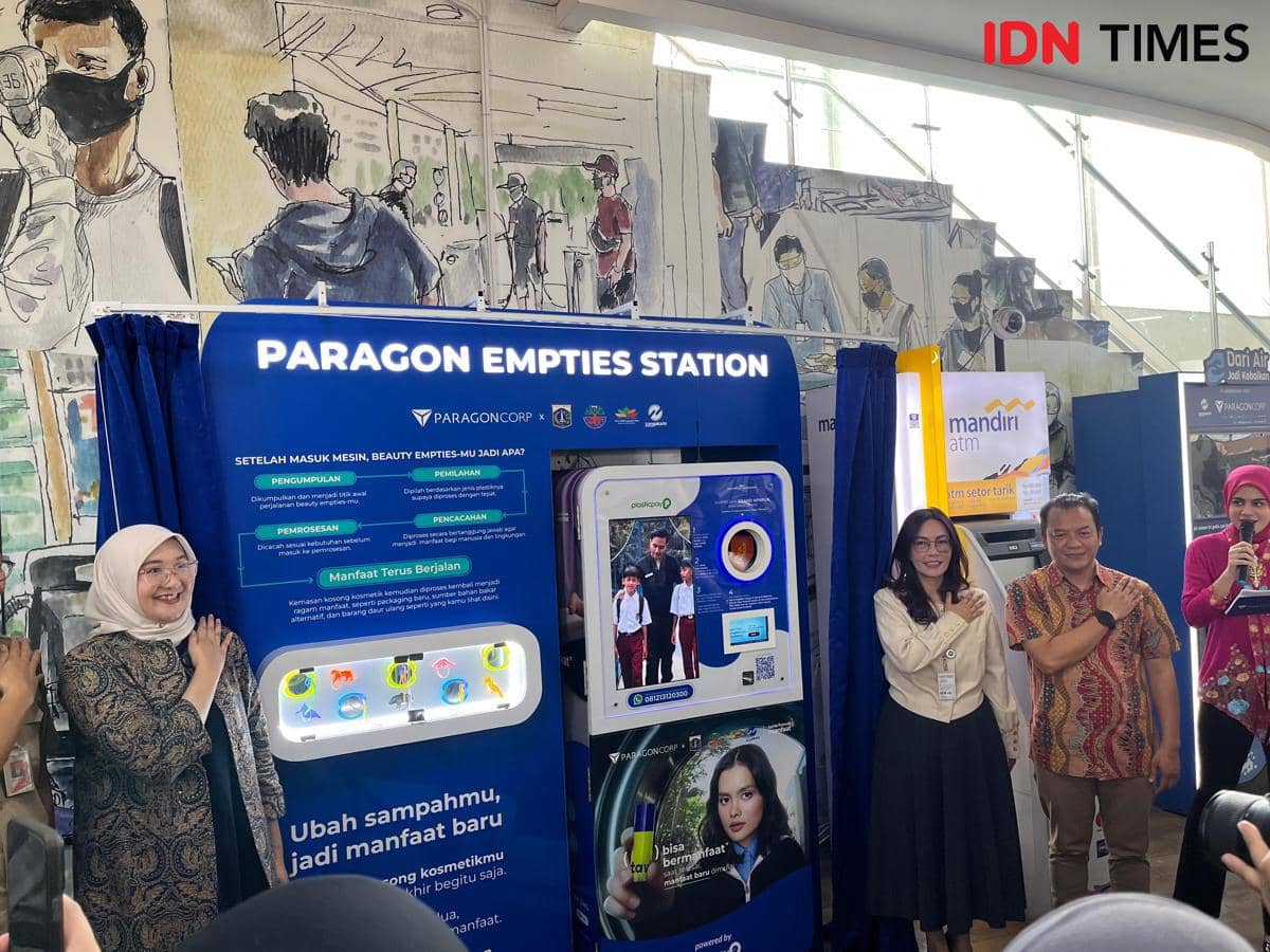 Paragon Empties Station Hadir di Halte CSW, Sampah Skincare Jadi Poin!