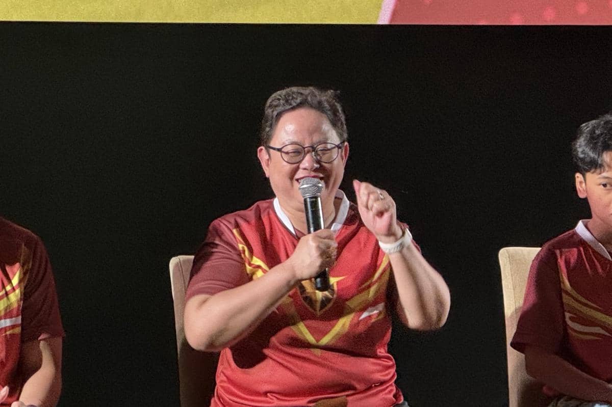 momen konferensi pers film Garuda di Dadaku pada Selasa (7/6/2026)