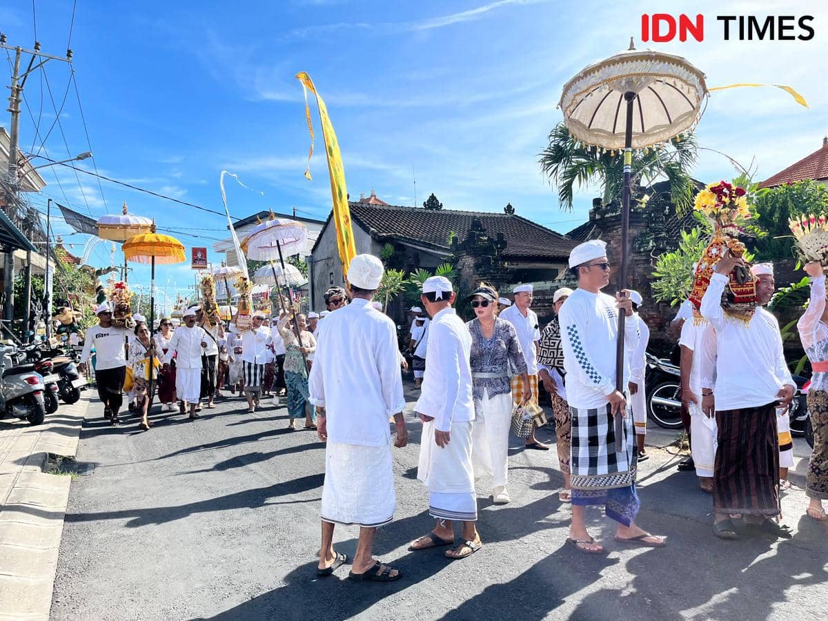 Potret upacara rangkaian Nyepi di Bali 