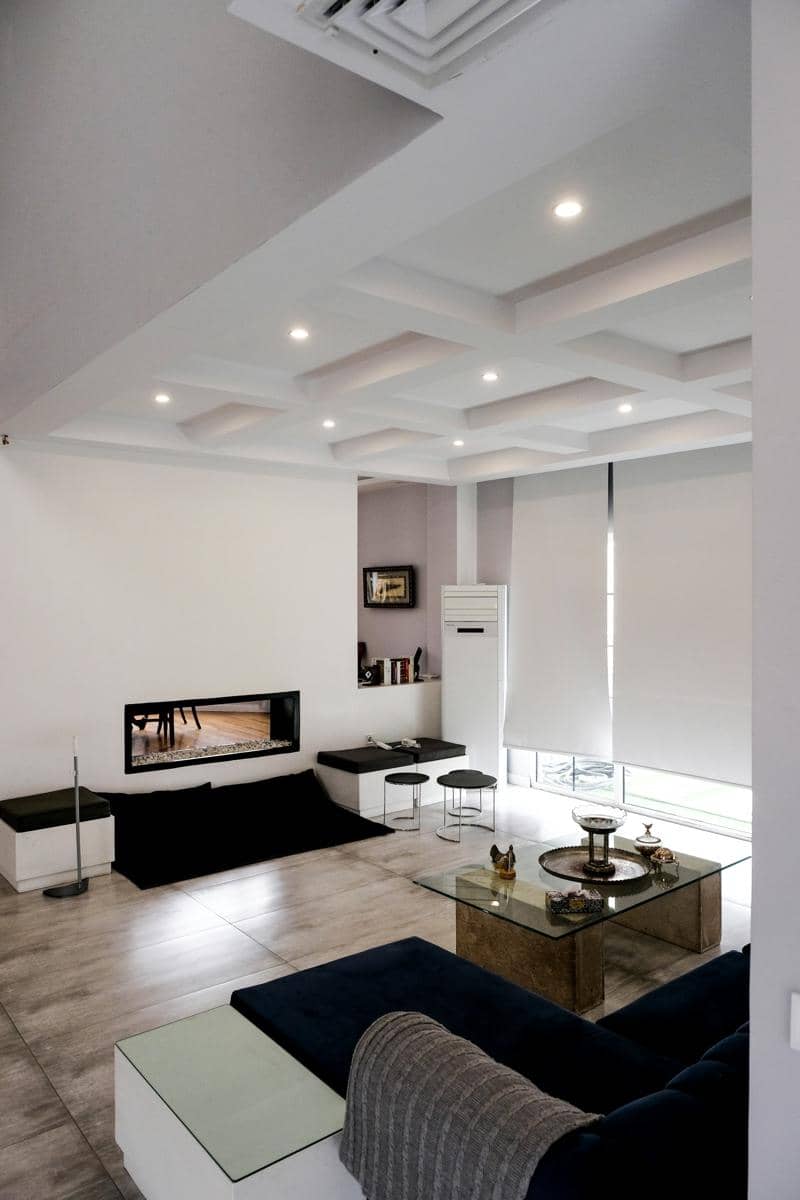 ilustrasi lampu plafon LED panel flat