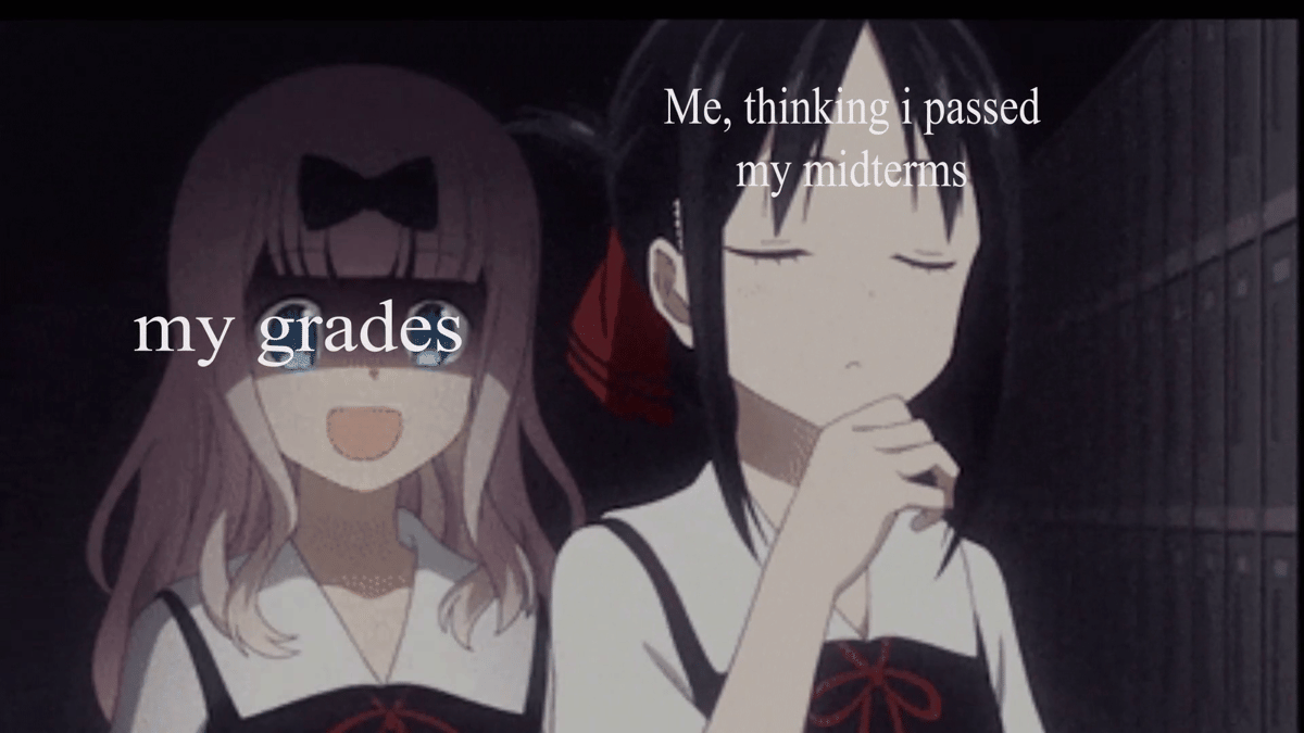 meme anime tentang ujian tengah semester