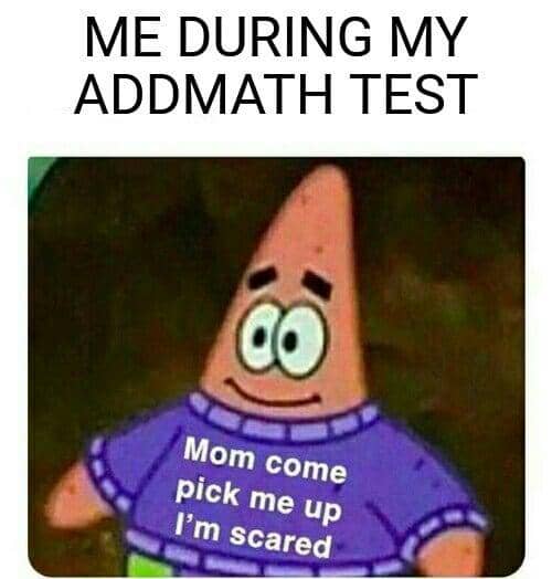 meme kartun tentang ujian tengah semester