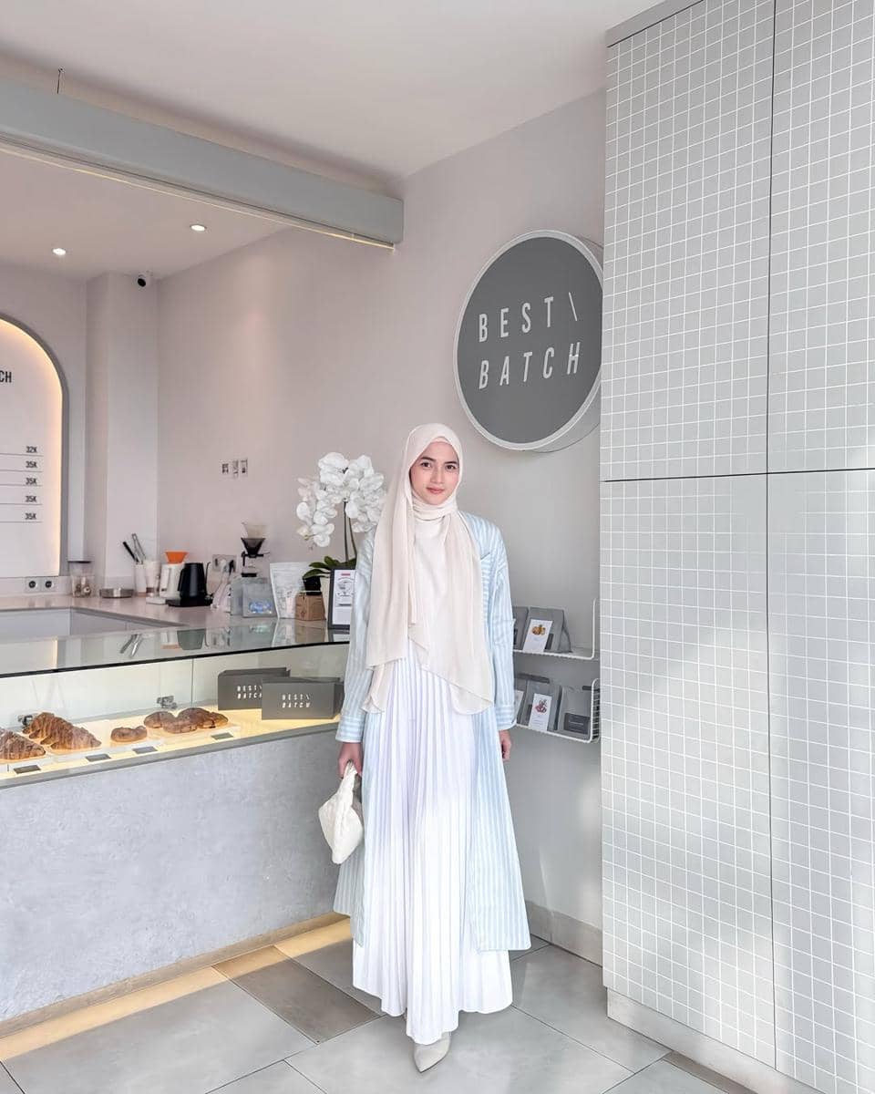 OOTD Rok Putih ala Nilla Alficha