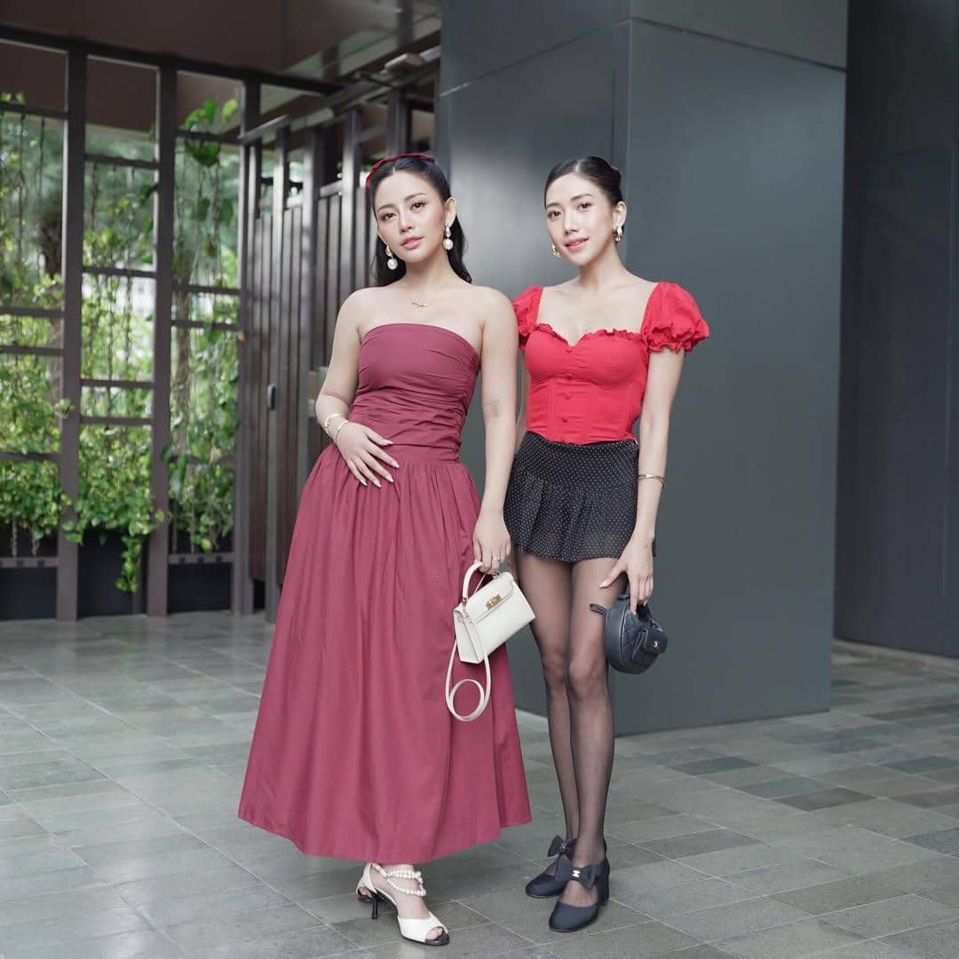 outfit pesta ala Rachel Vennya