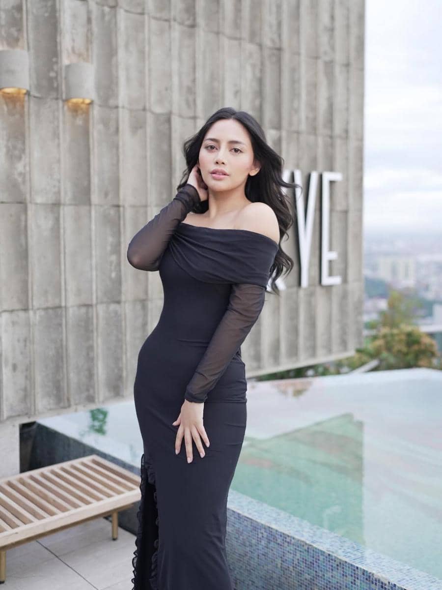 outfit pesta ala Rachel Vennya