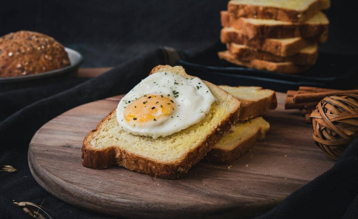 ilustrasi egg toast bread