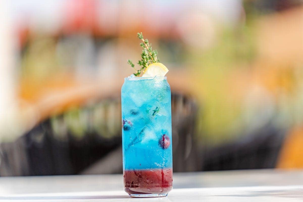 Ilustrasi mocktail botanikal