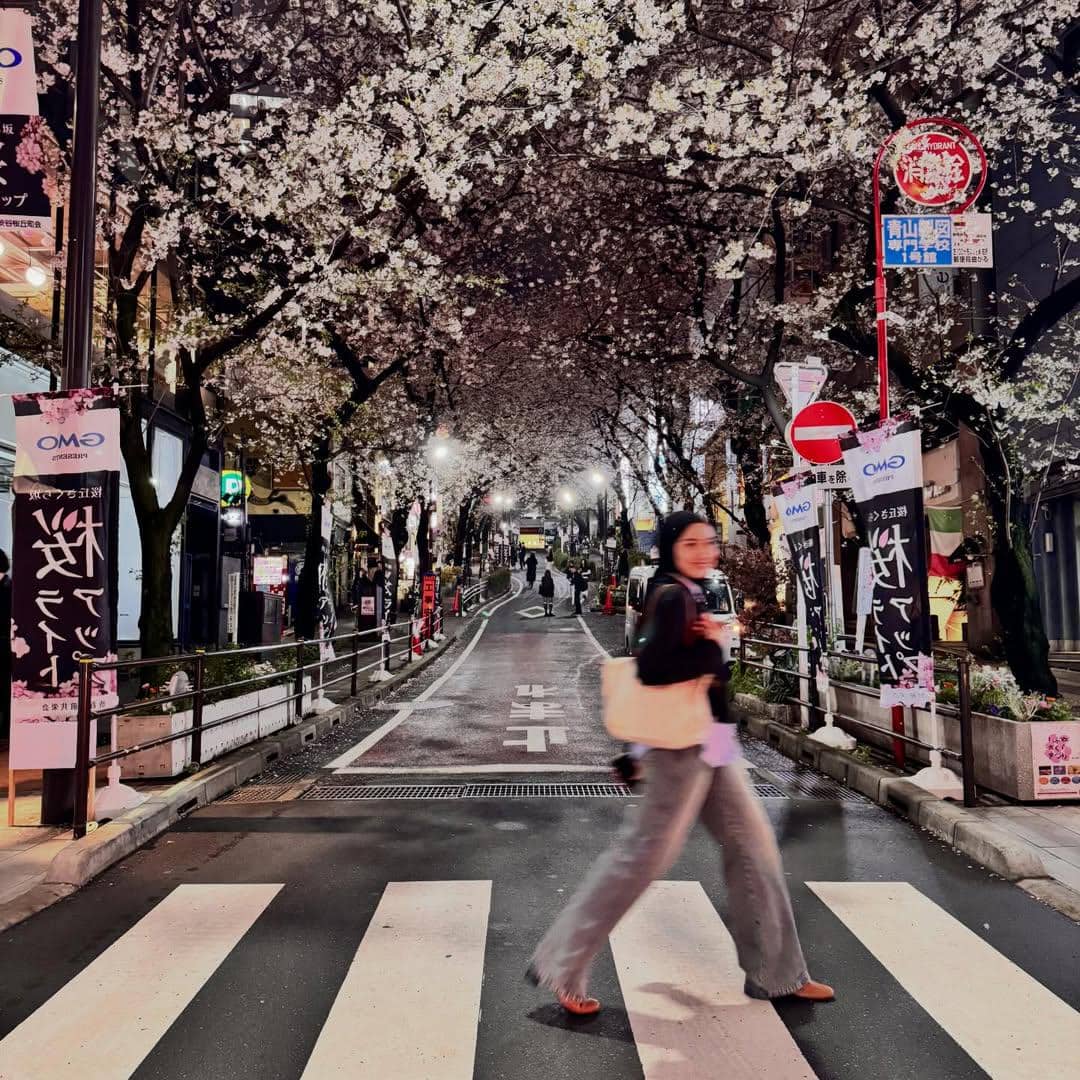 Nadzira Shafa berlibur di Jepang