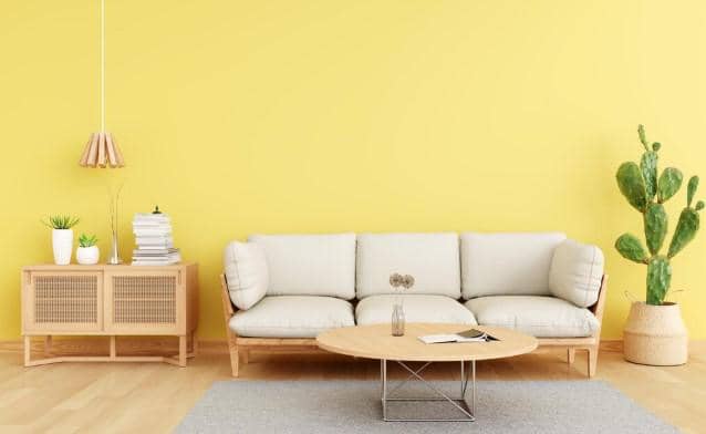 ilustrasi meja kursi di ruang tamu