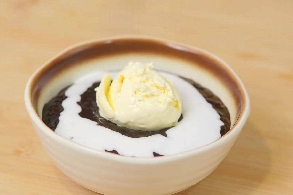 ilustrasi bubur ketan hitam ala Luvita Ho