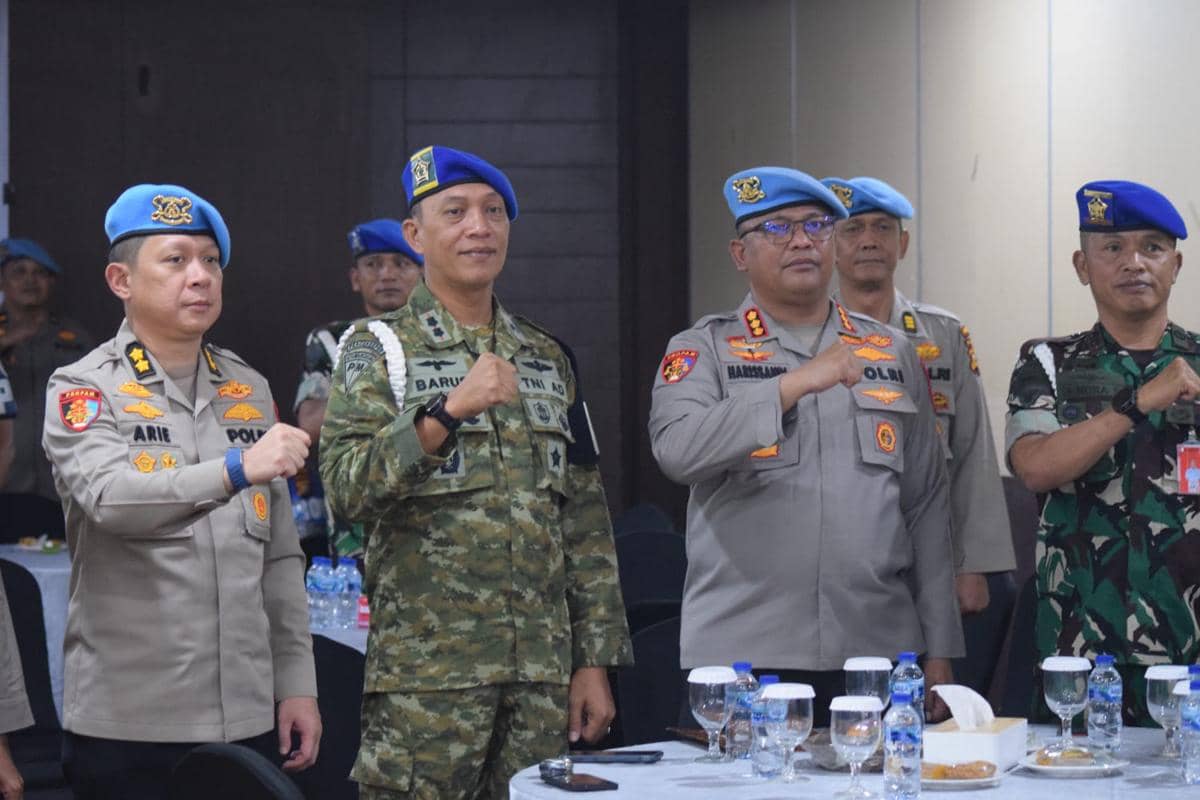 Jaga Soliditas, Propam Polda Riau-POM TNI Gelar Halal Bihalal