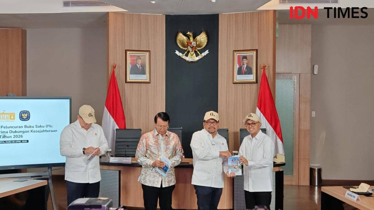 Pemerintah luncurkan Buku Saku 0% (IDN Times/Ilman Nafi'an)