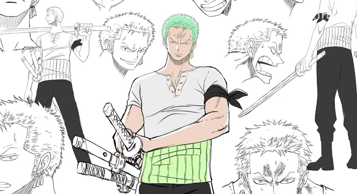 Desain karakter Zoro - The One Piece